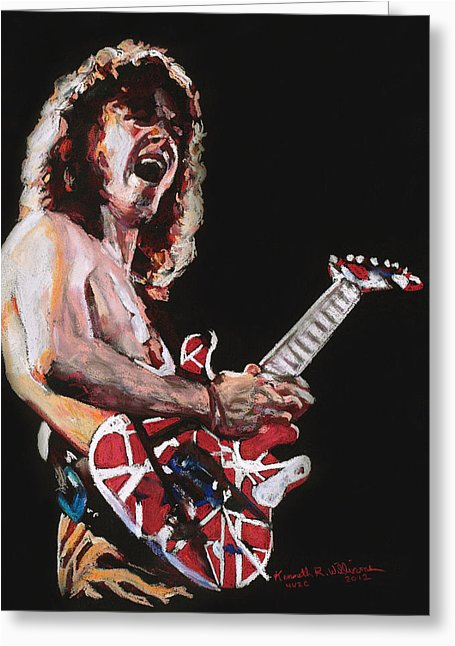 eddie van halen drawing by kenneth williams