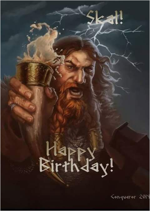 happy birthday card viking style spass 1 pinte