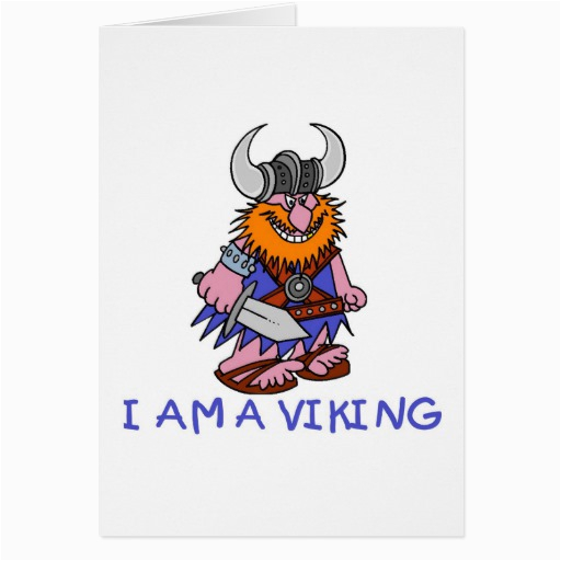 viking greeting card zazzle