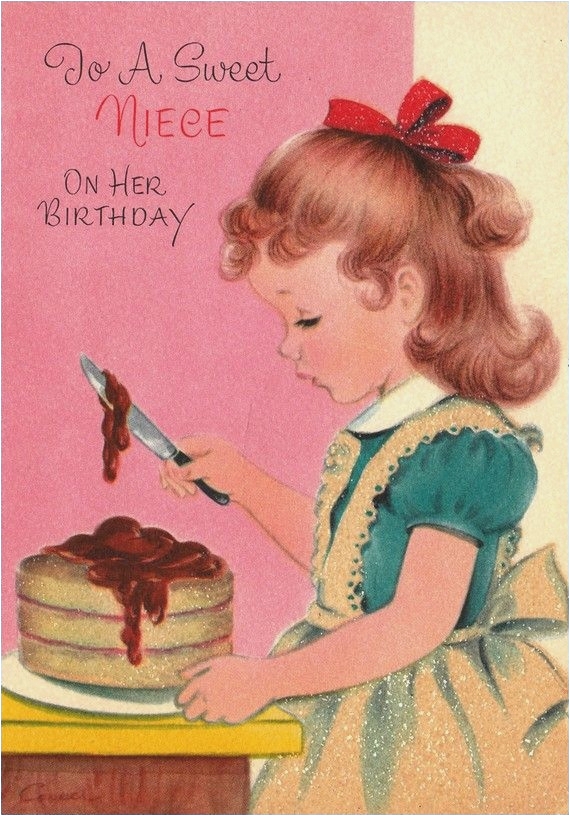 vintage birthday cards for her