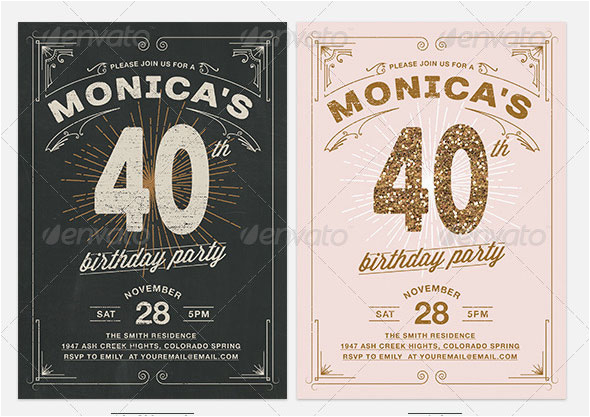 19 great birthdays invitation cards psds