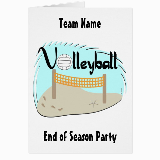 volleyball party invitations cards 137385218921838286