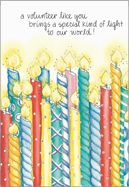 volunteer birthday cards b2146v