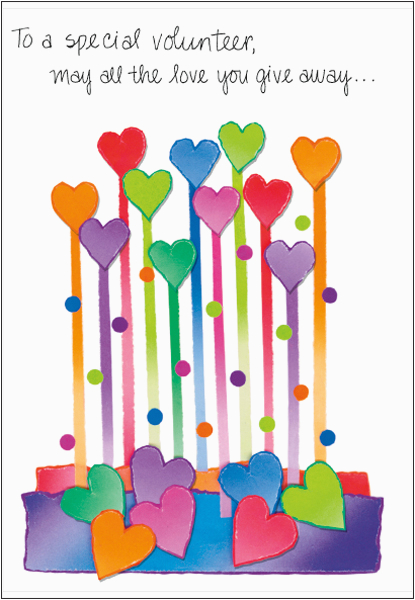 volunteer birthday cards b103v