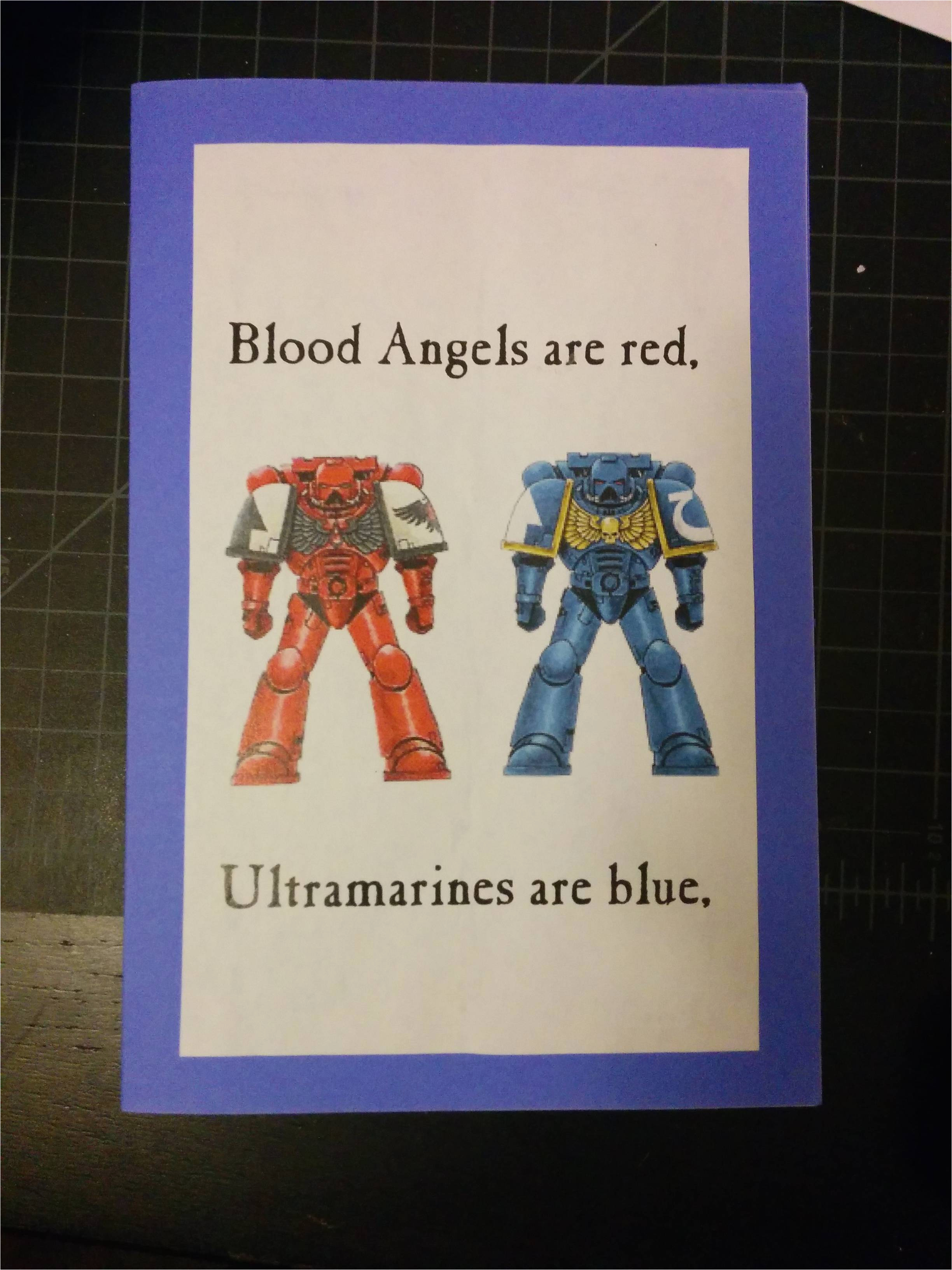 40k birthday card my friends gave me today