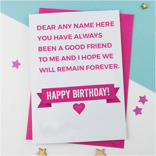 best friend birthday card with name