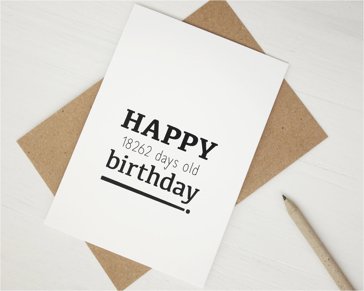 What To Write In A 50th Birthday Card Funny 50th Birthday Card Happy 