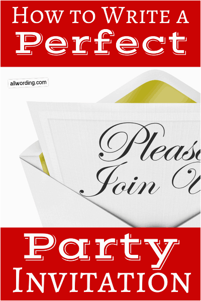 write party invitation