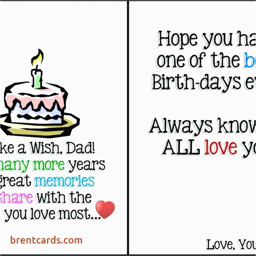 birthday card template for dad