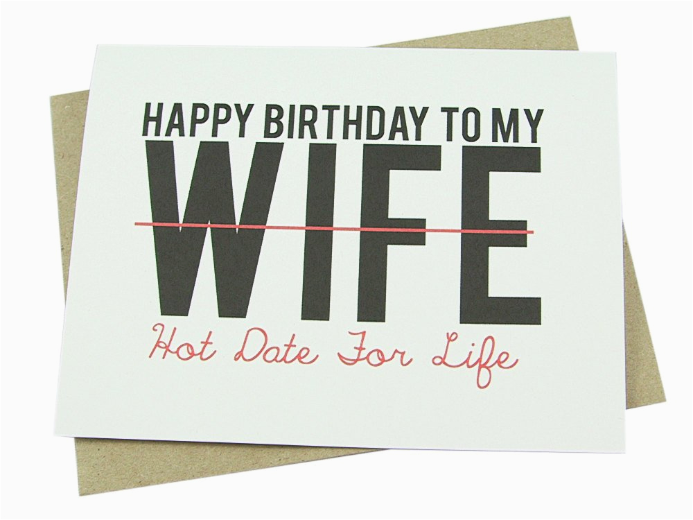 Wife Birthday Card Template Wife Birthday Card Funny Love for Her S