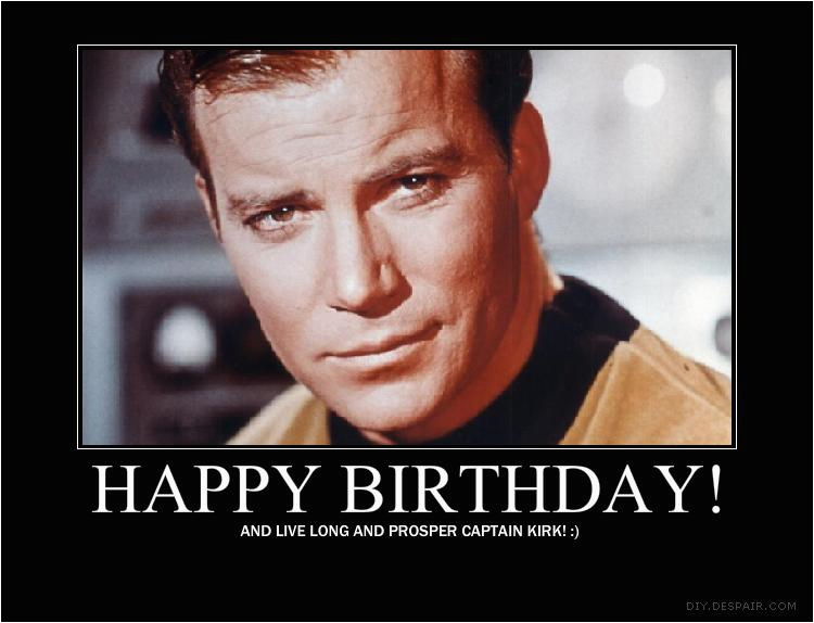 william shatner birthday card