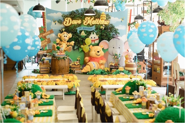 winnie pooh 1st birthday party