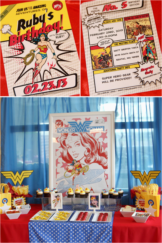 awesome wonder woman birthday party
