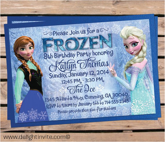disney frozen birthday invitation wording