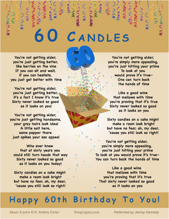 60th Birthday Rhymes