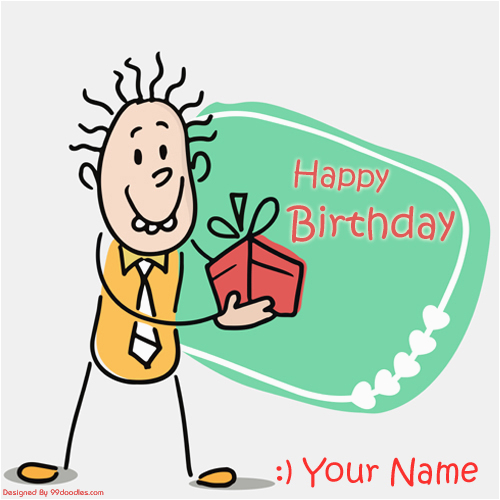 write your name on simple birthday card online free