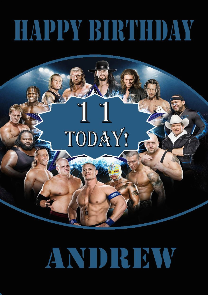 Wrestling Birthday Cards Printable Free Printable Birthday Cards 