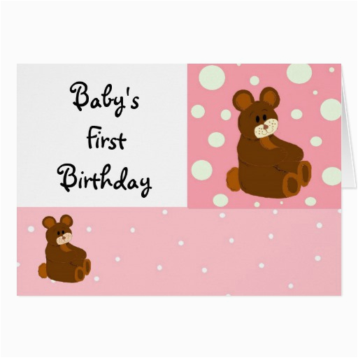 baby 39 s first birthday card zazzle