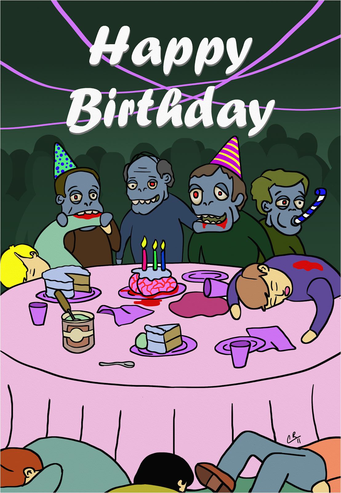 Zombie Birthday Cards | BirthdayBuzz