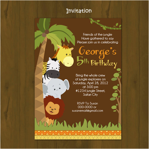 zoo birthday invitations template