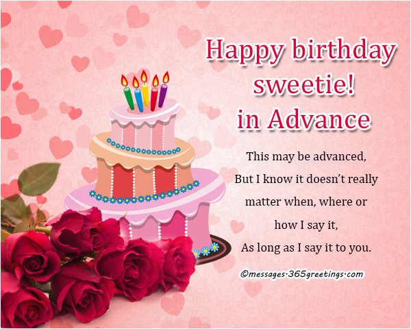 advance birthday wishes