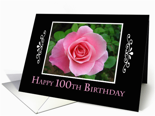 happy 100th birthday classic pink rose 403860