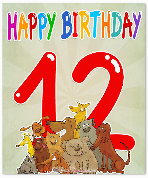 12th birthday wishes