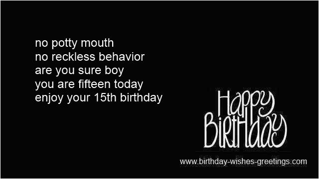 15th birthday funny greetings 15 year old happy bday wishes