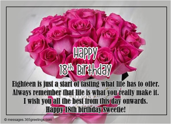 Happy 18 Birthday Daughter Quotes 18th Birthday Wishes Messages And Greetings Birthdaybuzz 