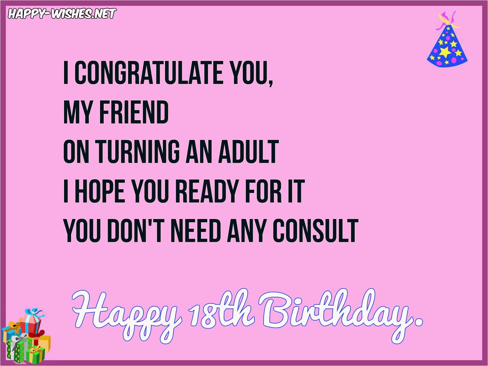 Happy 18th Birthday Quotes for Friends | BirthdayBuzz