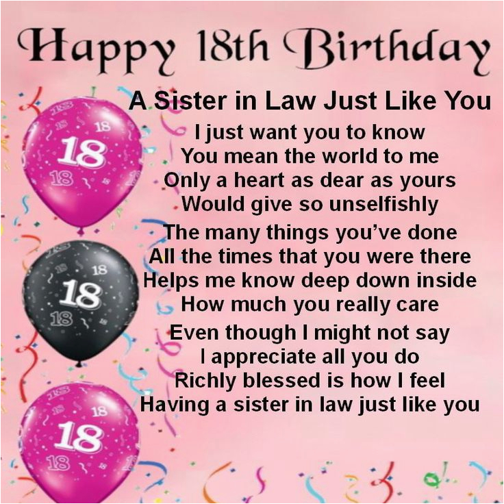 Happy 18th Birthday Quotes for Sister 24 Best Images About Sister In ...