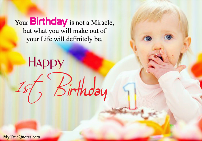 1st birthday quotes for baby girl boy