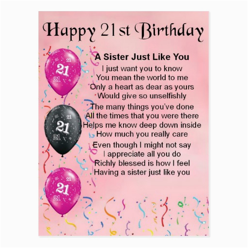 birthday poems for my daughter turning 21