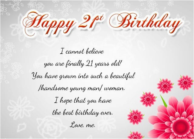 Happy 21th Birthday Quotes Happy 21 Birthday Images 21st Birthday ...