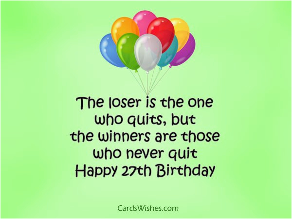 27th birthday wishes
