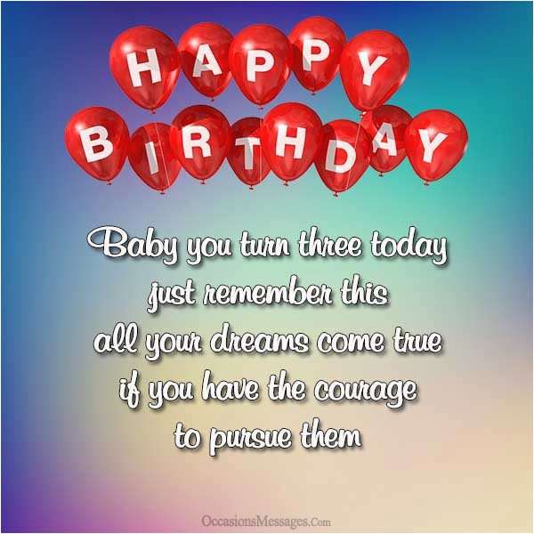 Happy 3rd Birthday Quotes | BirthdayBuzz
