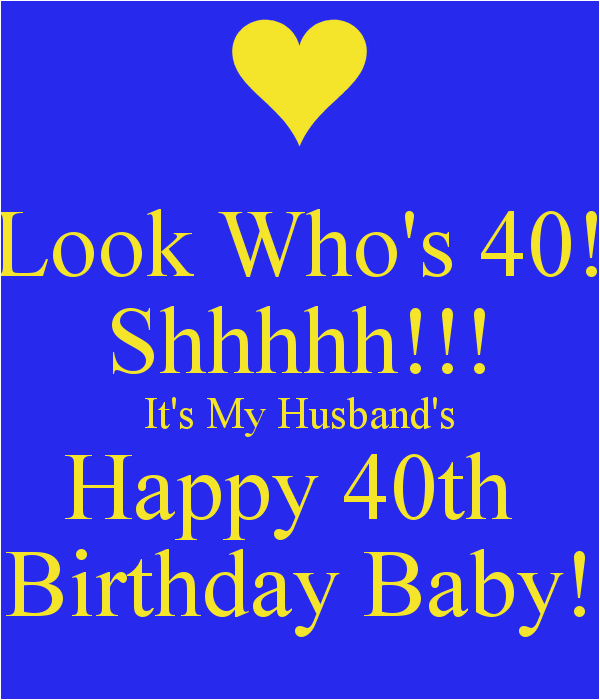 Happy 40th Birthday Quotes for Husband | BirthdayBuzz