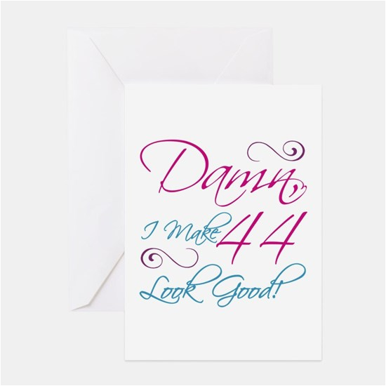 funny 44th birthday greeting cards