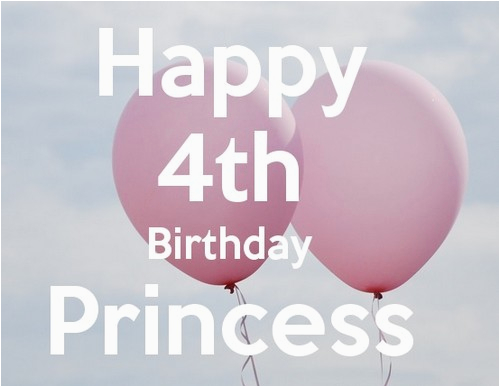 happy 4th birthday princess quotes