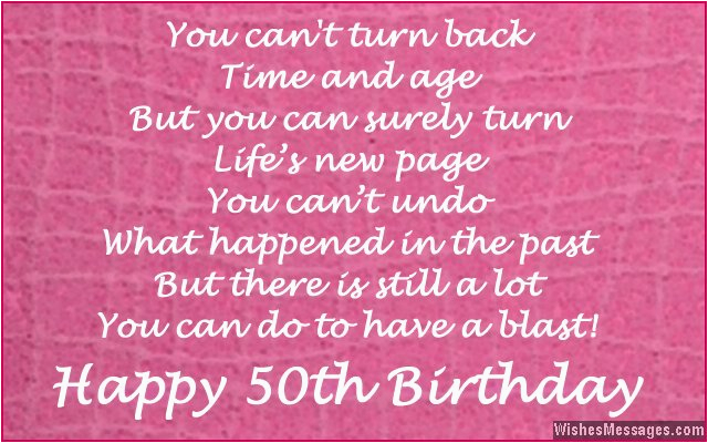 50th birthday wishes