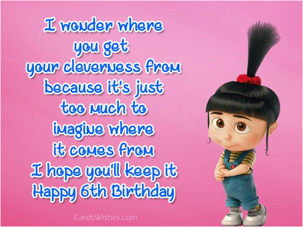 6th birthday wishes
