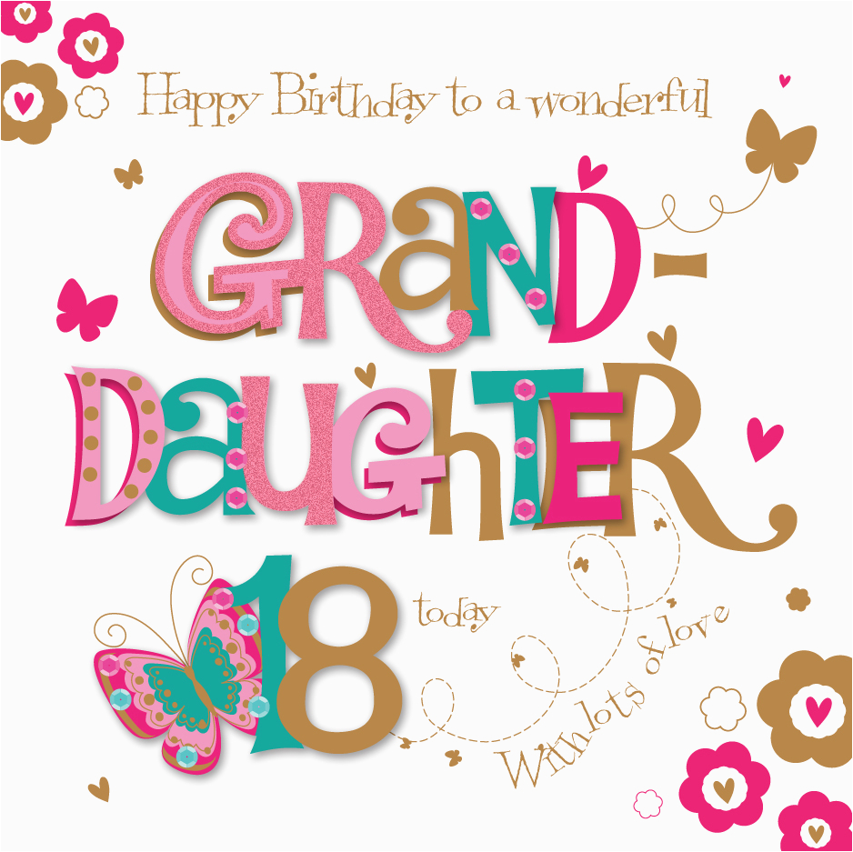 kctpmwer0001 granddaughter 18th birthday greeting card by talking pictures greetings cards