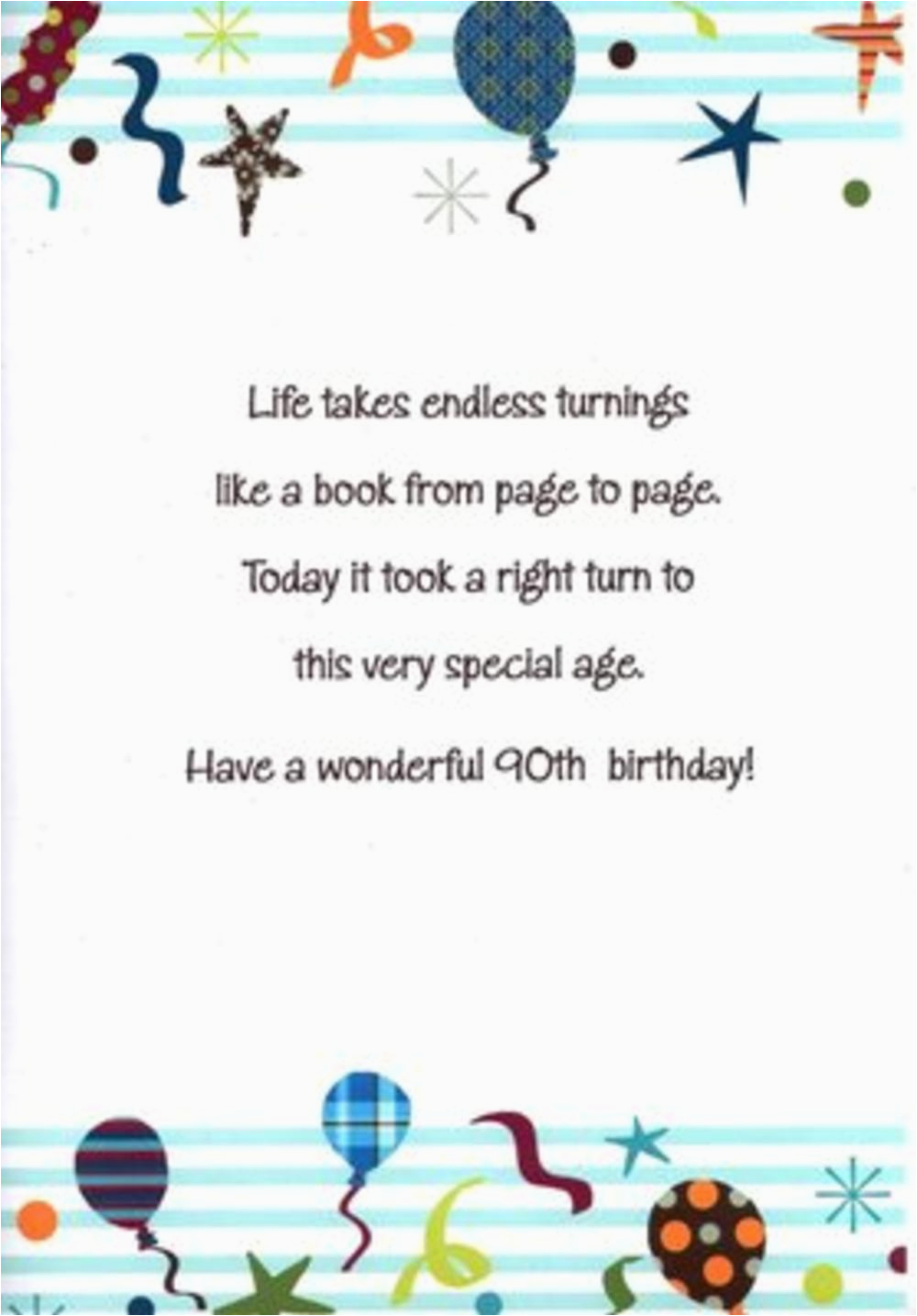 90th birthday verses or quotes