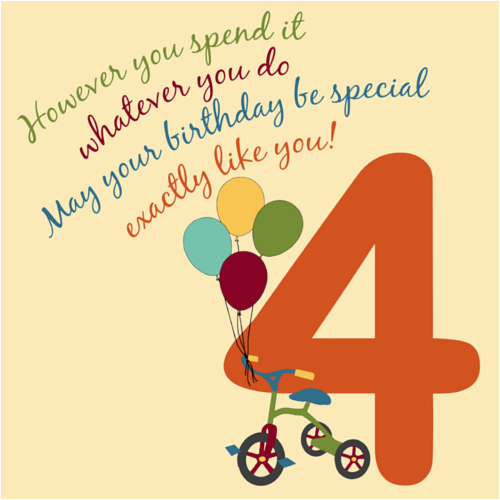for a special 4 year old