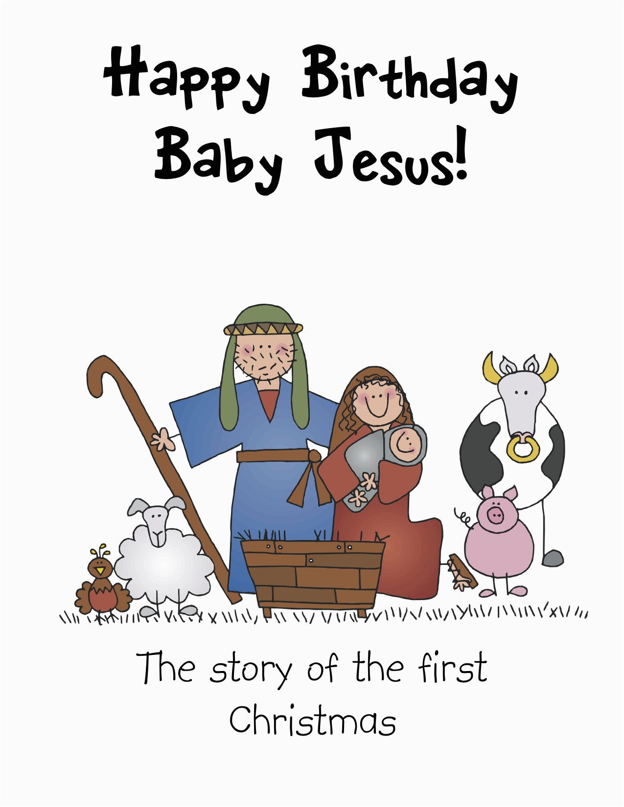 post nativity story printable book 125887