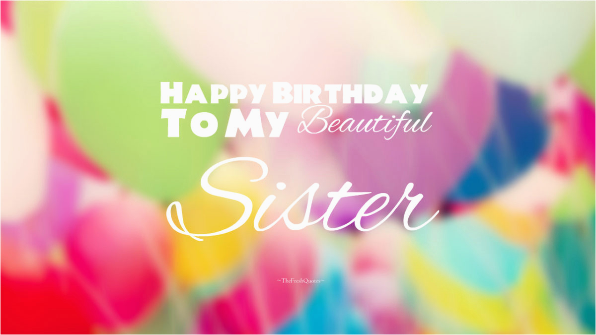 birthday wishes for sister