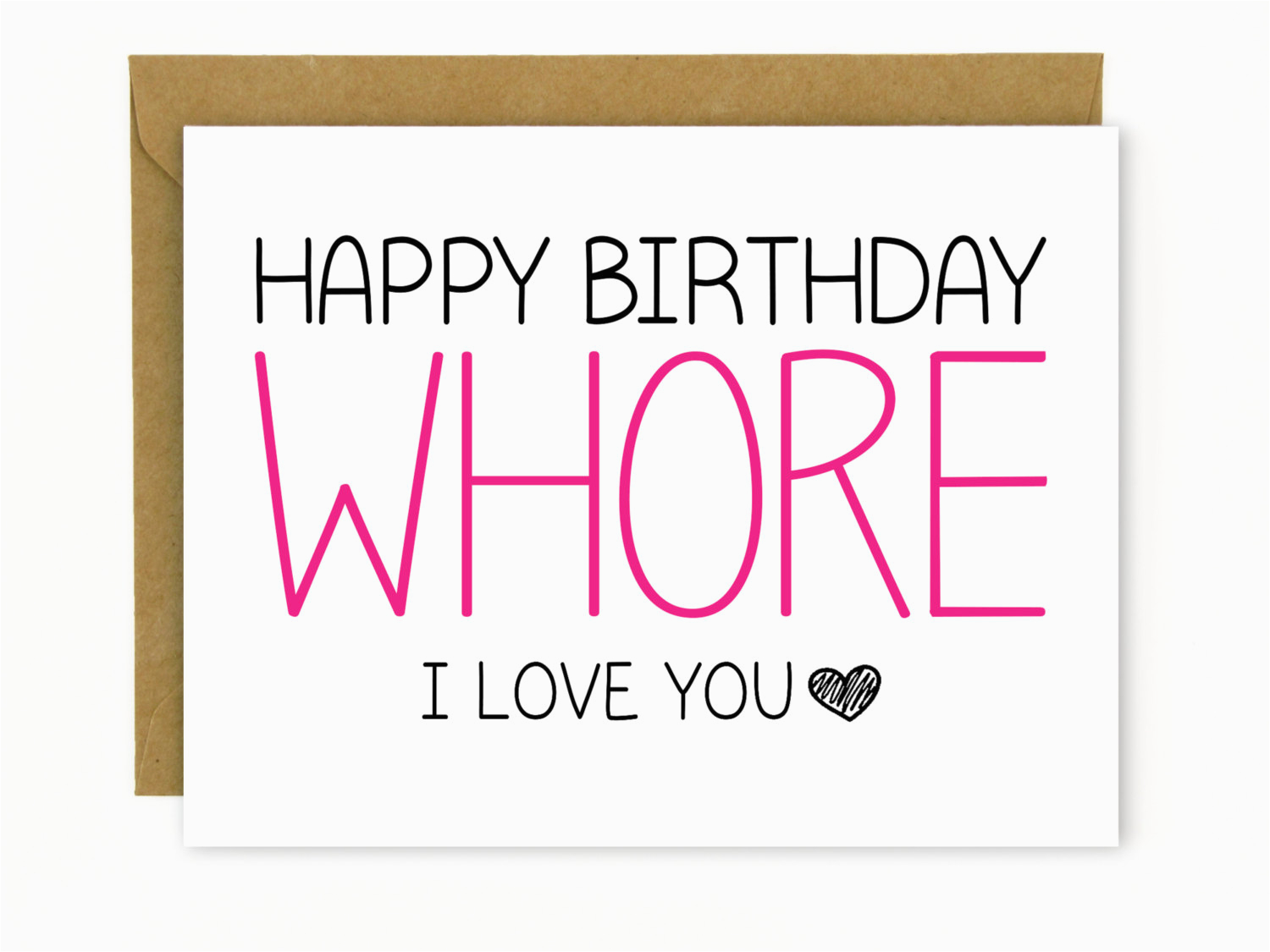 funny birthday card for friend or bff