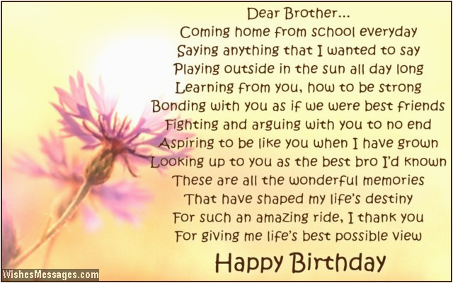 happy birthday brother