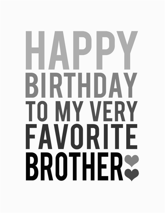 brother birthday card grey and black