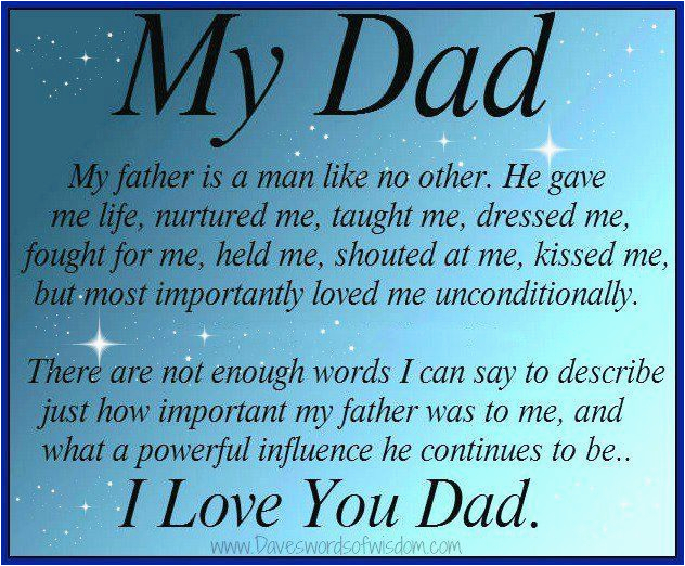 i love you dad